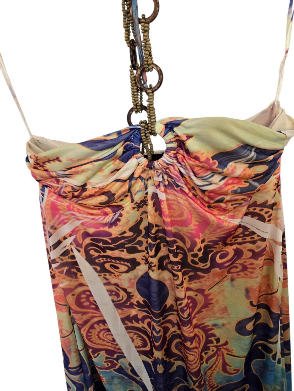✨ Sam & Max Printed Halter Maxi Dress | Boho Resort Vacation Dress | Size Medium - Picture 6 of 7